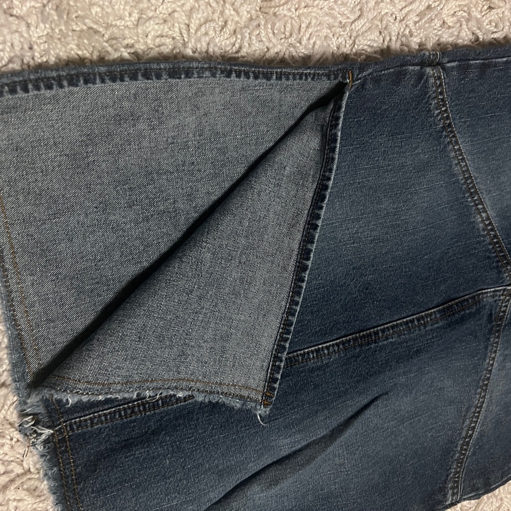 Girls Paris Blues Dark Blue Denim Jean Skirt EUC sz 10 girls - Picture 6 of 9